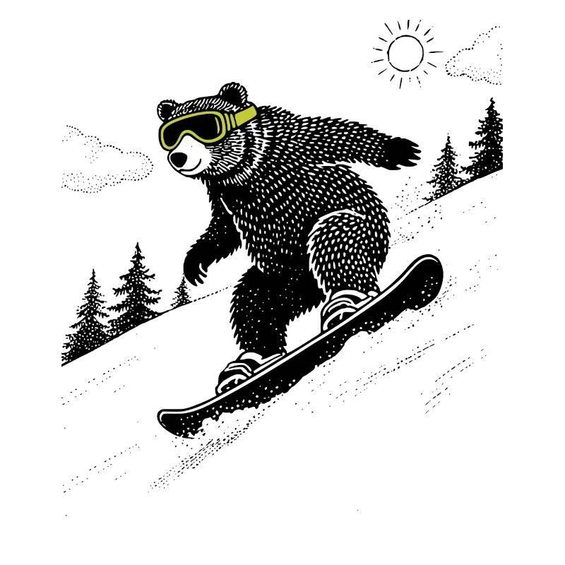Snowboard Bear