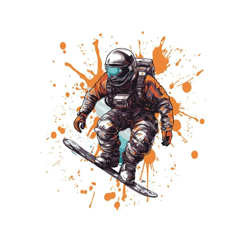 Astronaut Snowboard