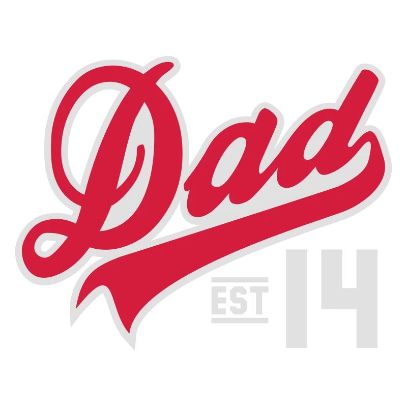 Dad Established 2014 2 color