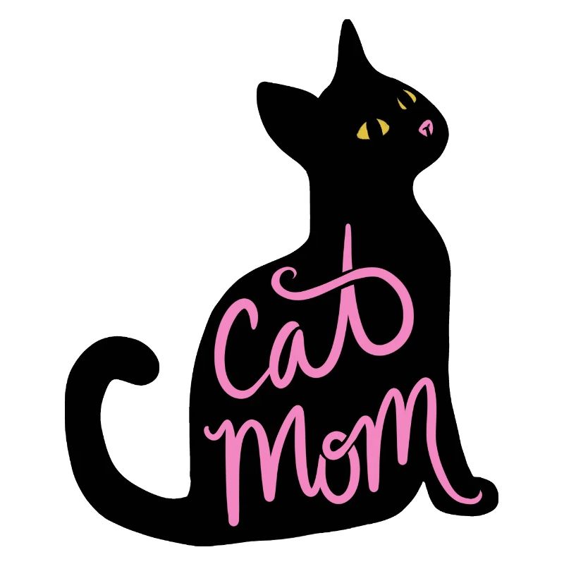 Cat Mom Neon Script