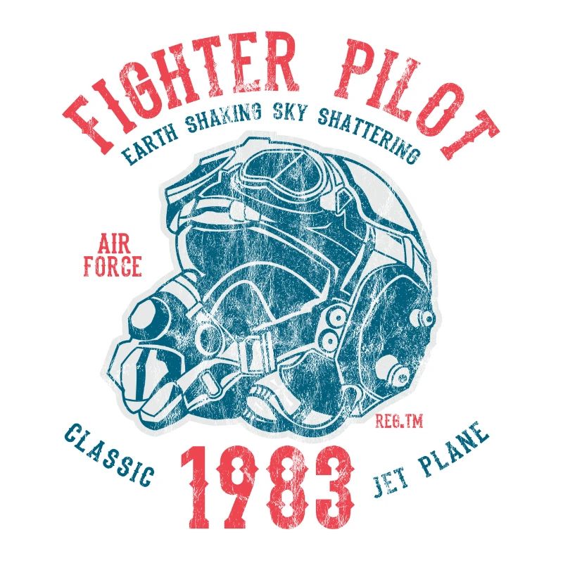 FIGHTER PILOT - fighter jet pilot motif