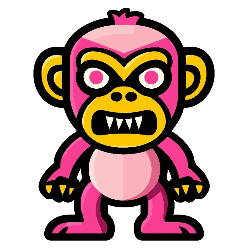 Monkey Halloween Comic Funny