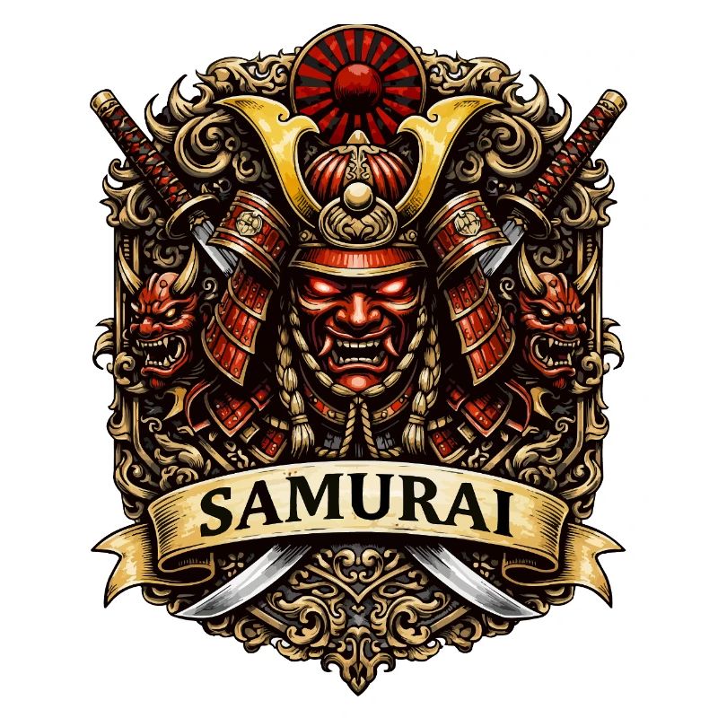 Art du guerrier du samouraï Crest