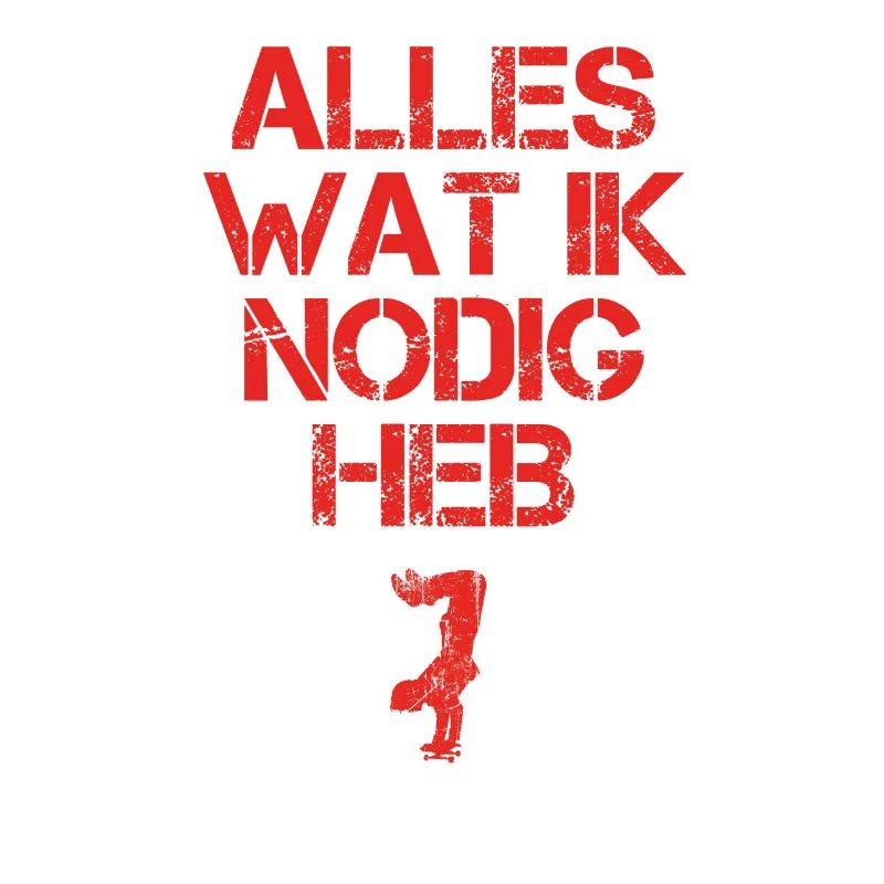 presentje wat ik nodig skateboard skateboarder han