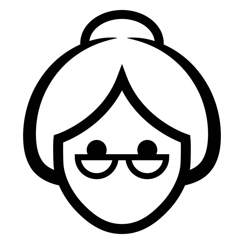 Gesicht einer Großmutter