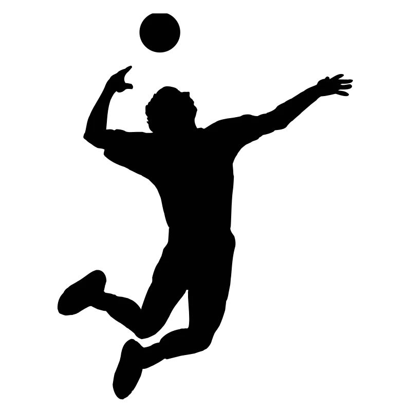 Volleyball gesprungen Schlag oder Service