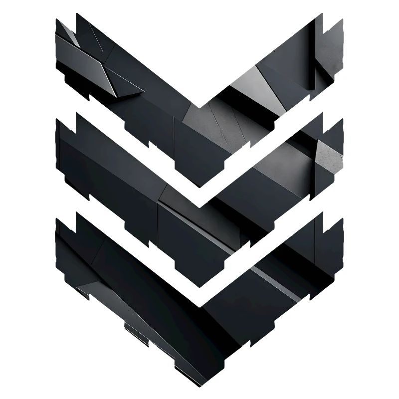 Abstract Black Geometric Pattern