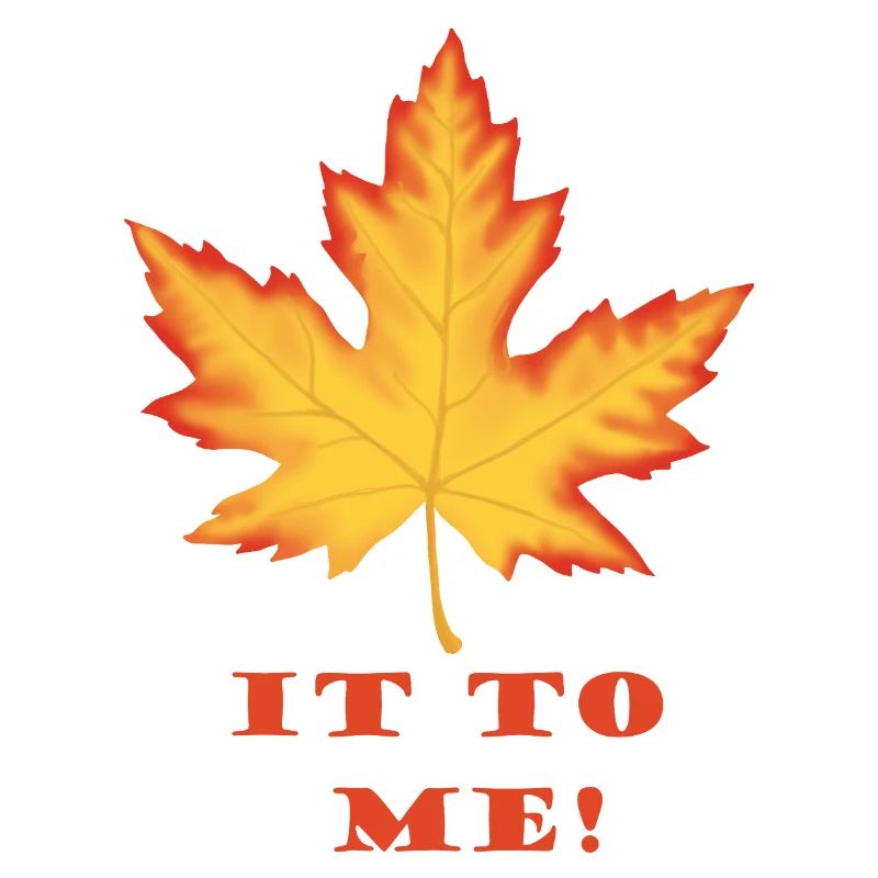 Leaf It to Me – Orange-Red Maple Leaf Design