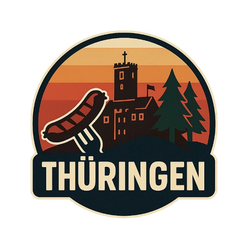 Thuringia Castle Panorama Badge