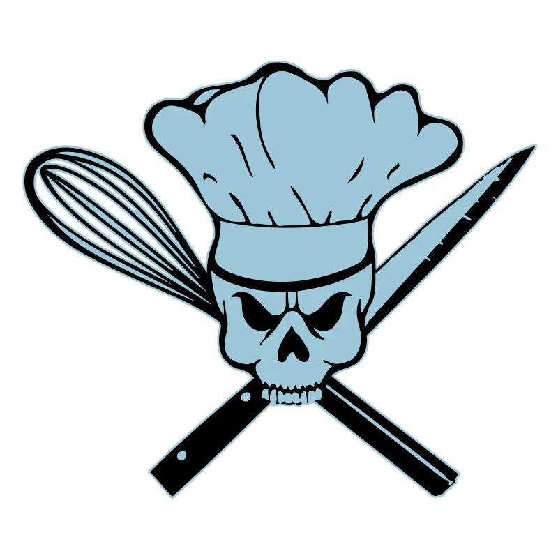 Koch Pirat oder Rebell Totenkopf