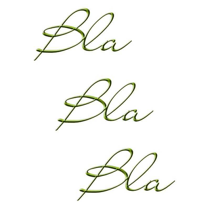 Bla Bla Triple Écriture Verte