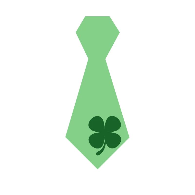 Shamrocks Tie Saint-Patrick vert irlandais