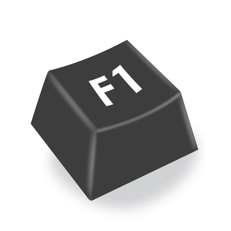 f1 Hilfe Knopf