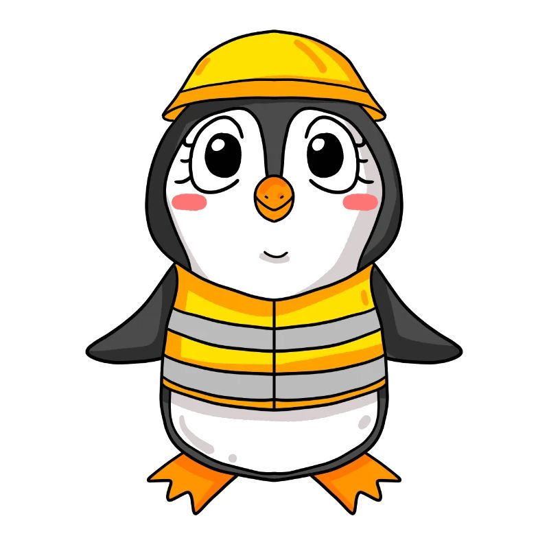 Cadeau de construction de maison de construction de maison de pingouin