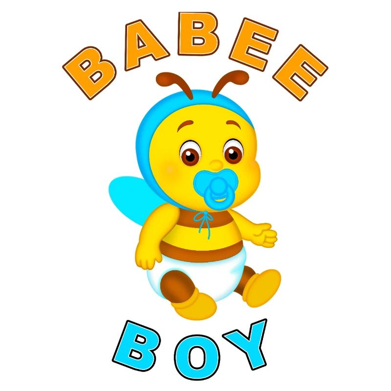 BABEE Junge mit Text