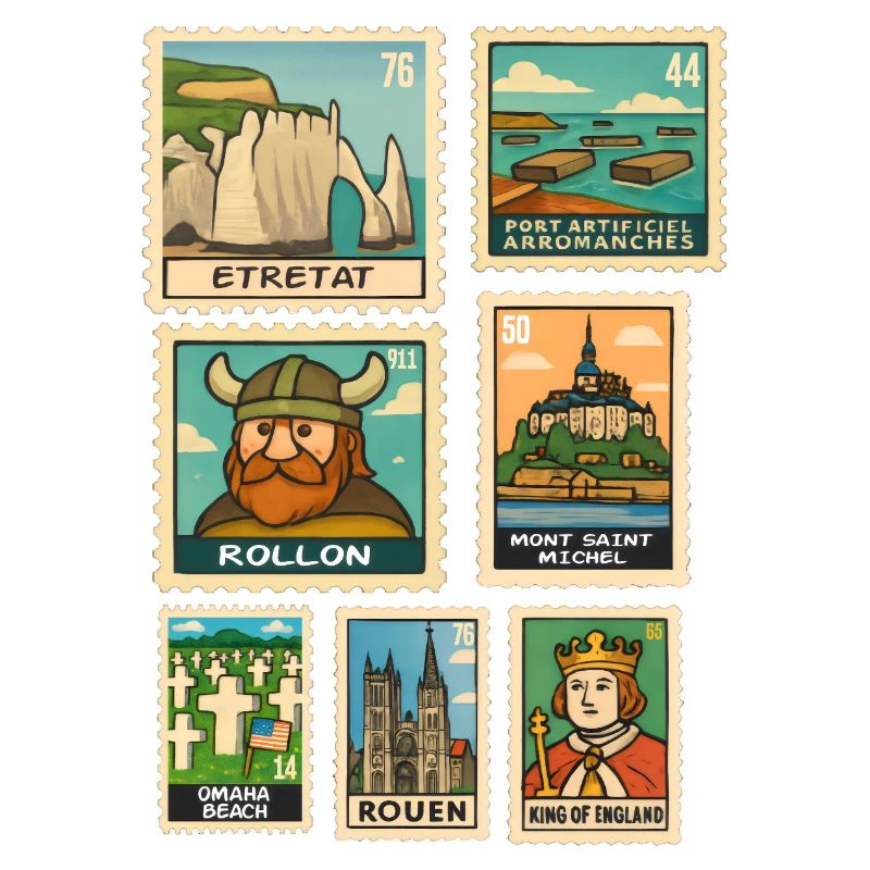 Stamps Normandy Monuments History D-Day Pride