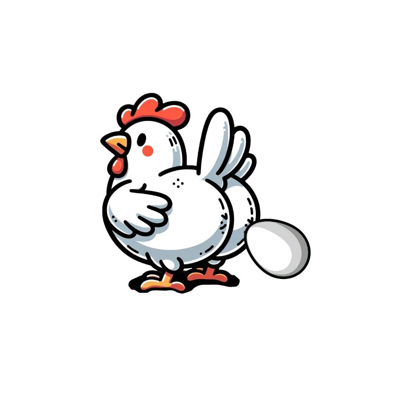 Funny I Love Chickens Breakfast Egg Design