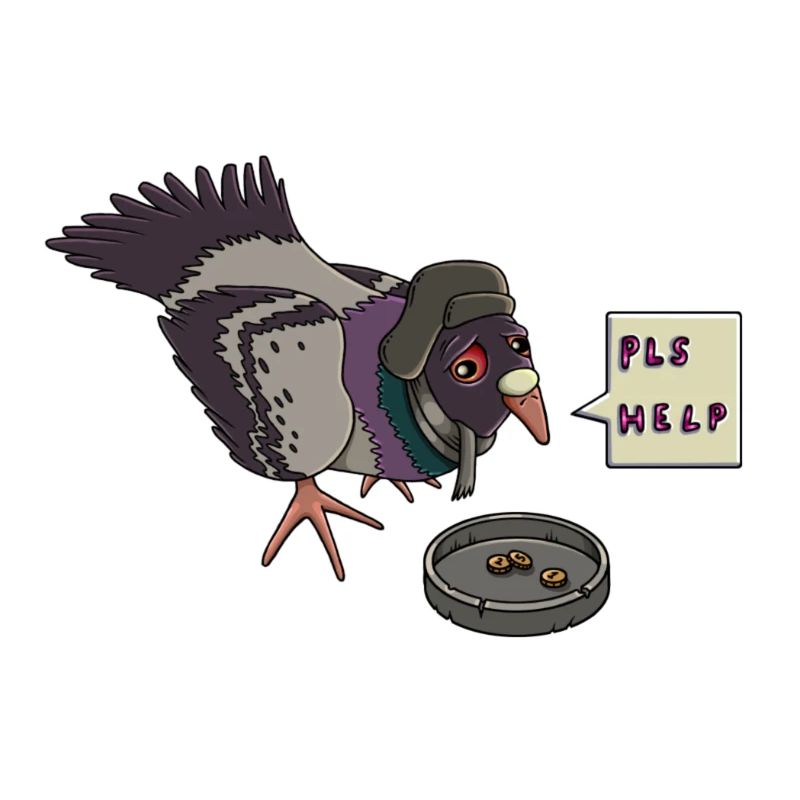 Pigeon triste