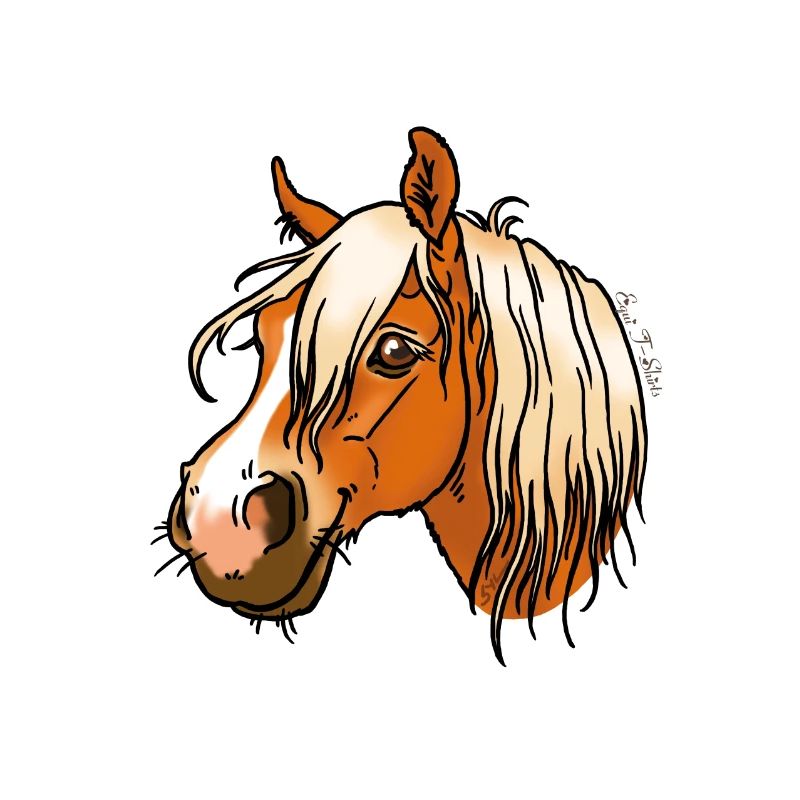 Cheval de trait comtois (texte blanc)