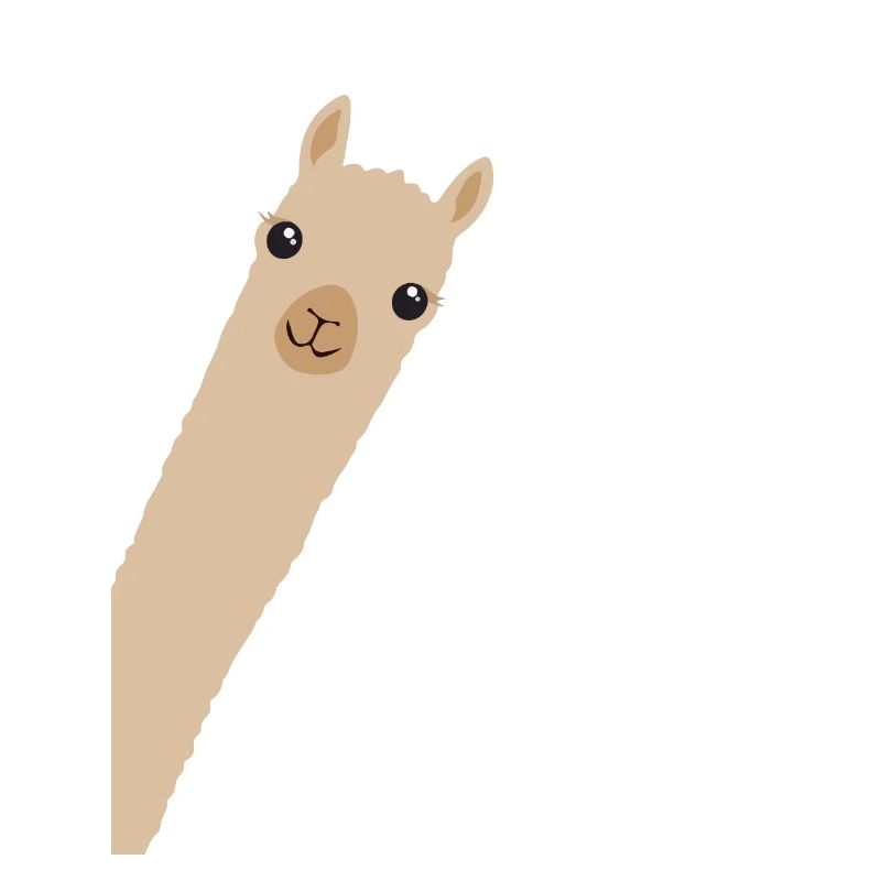 Alpaca Lama Gift Smile Hello