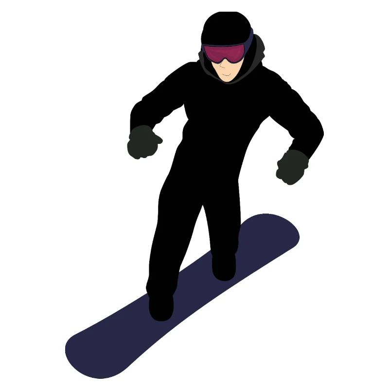 Dynamischer Snowboarder
