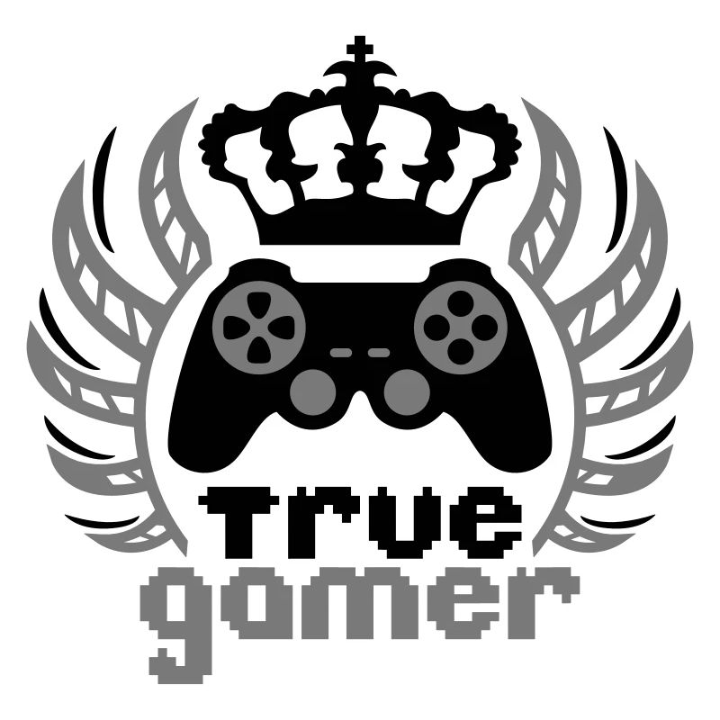 true gamer king krone controller logo könig 8 bit