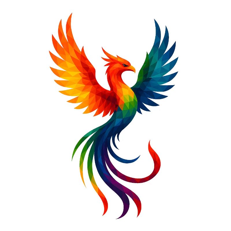 Animaux de style WPAP - Phoenix