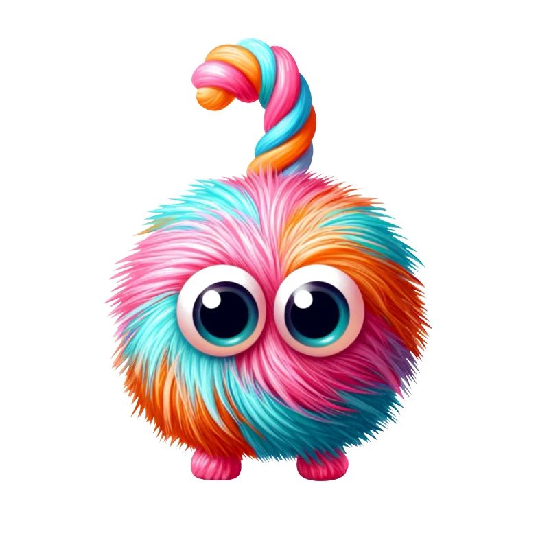 Colorful Rainbow Candy Monster