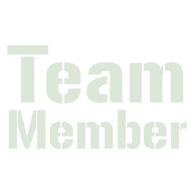 Teammitglied Typo Kollektion