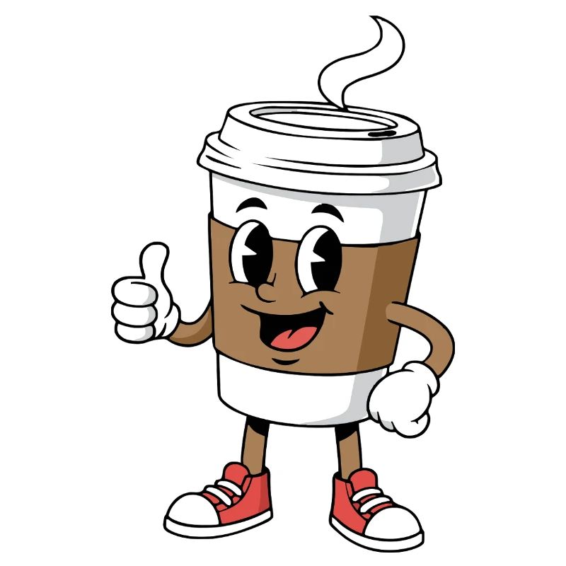 Cartoon Kaffeetasse Comic Koffein