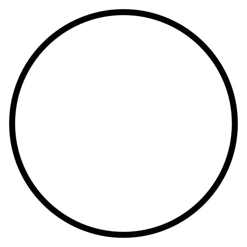 Mathematics icon - circle