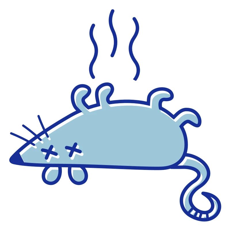 Une souris morte