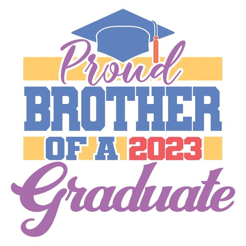 Stolzer Bruder eines Abschlussgeschenks 2023