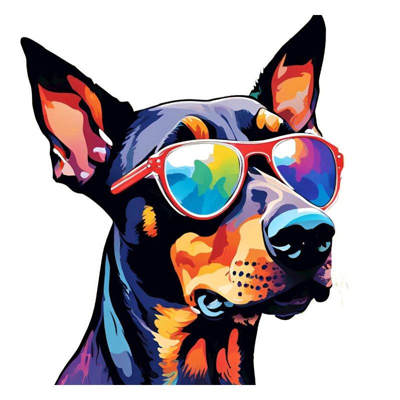 Dobermann bunt 1