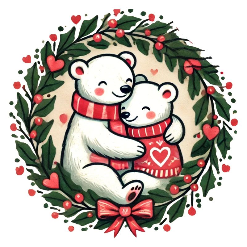Weihnachts-Eisbären