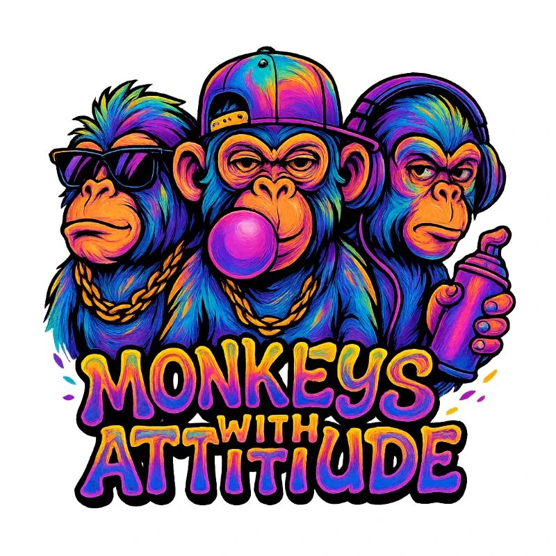 Singes avec attitude
