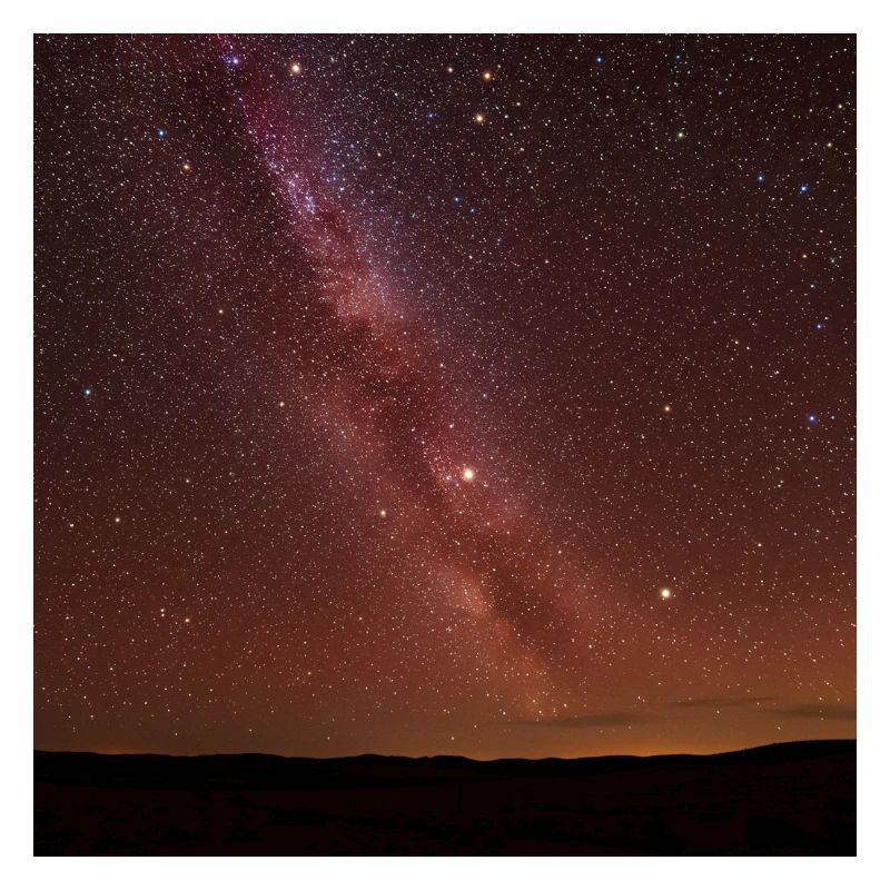 Starry sky comparison image