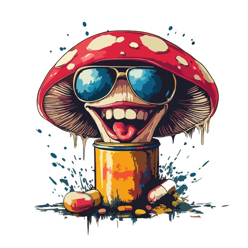 Champignon gluant psychédélique