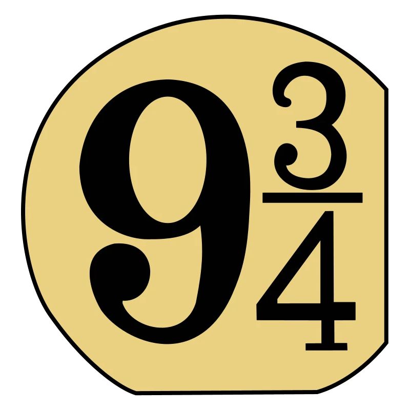 Schild 9 3/4