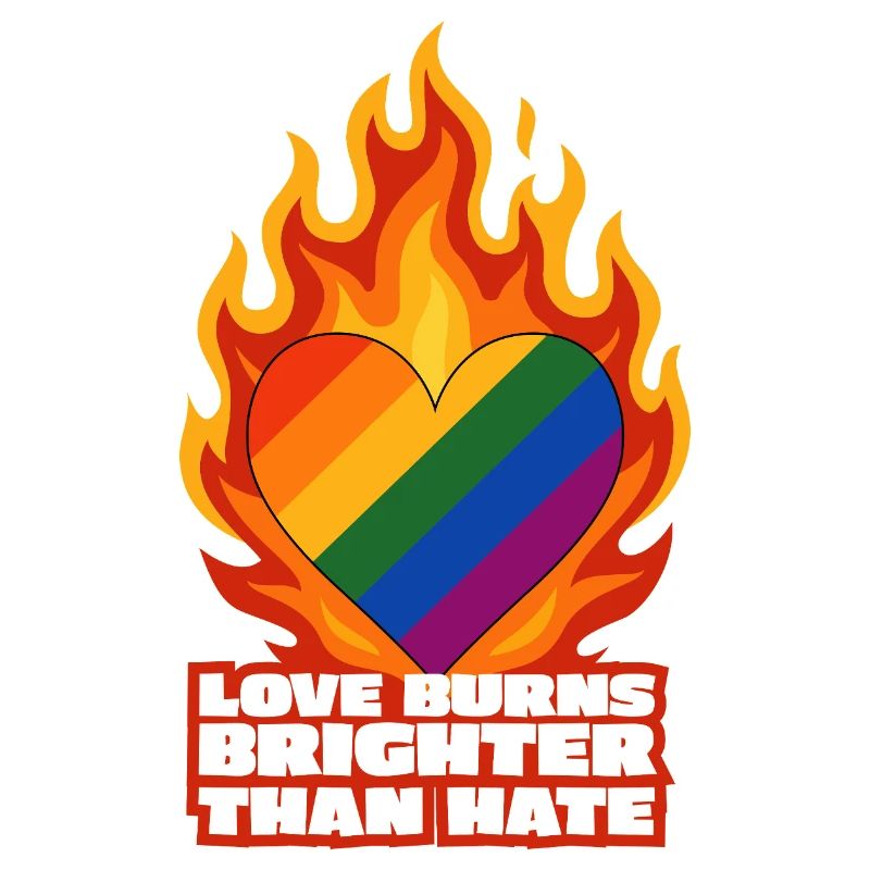 Love burns brighter than hate