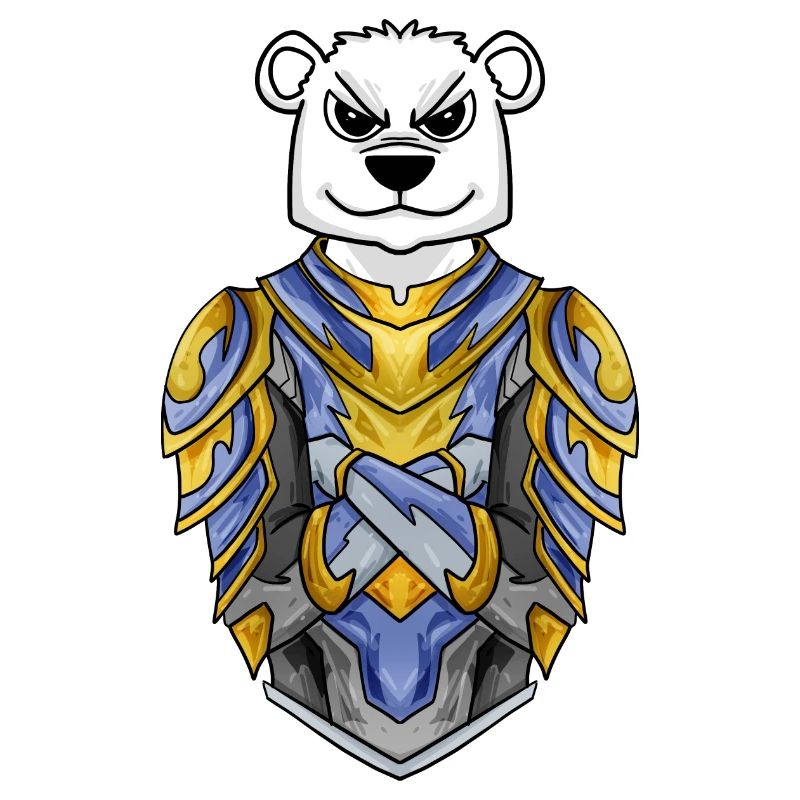 Ritter Eisbär cool Bär Polarbär