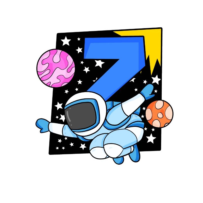 7 Geburtstag Junge - 7 Jahre alt - Ich bin 7