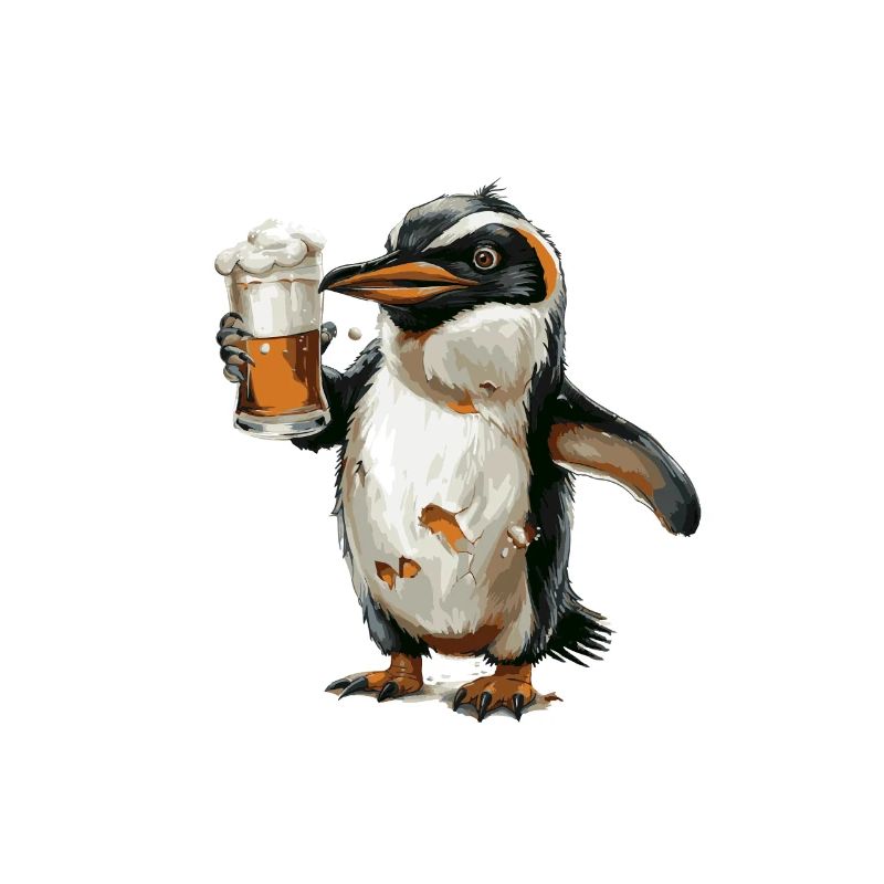 Penguin Beer Funny
