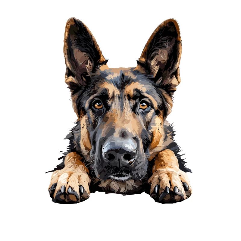 Loyal German Shepherd View