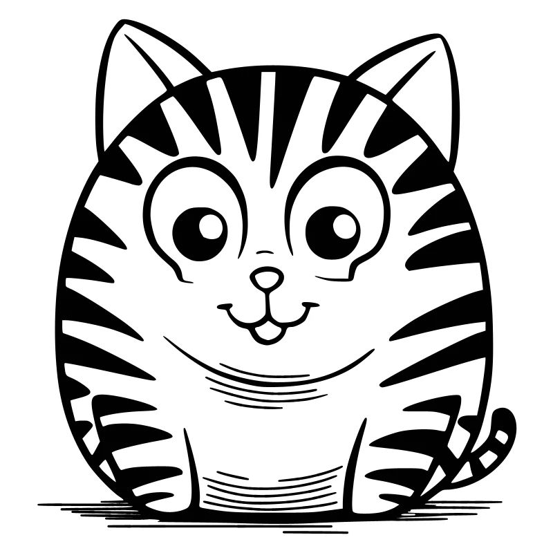 chat drôle comme illustration vectorielle