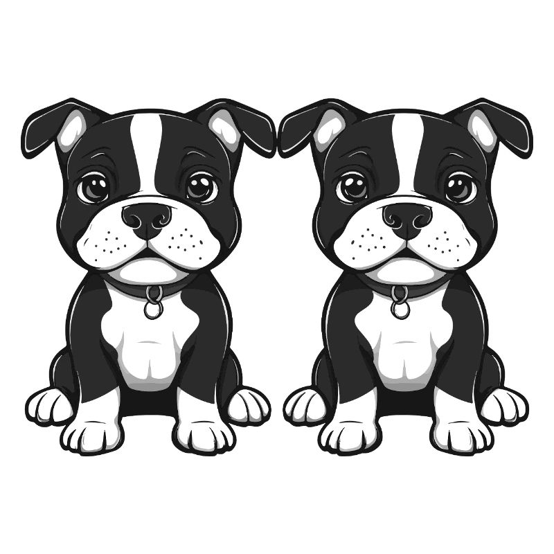 Pit Terrier Hund Comic
