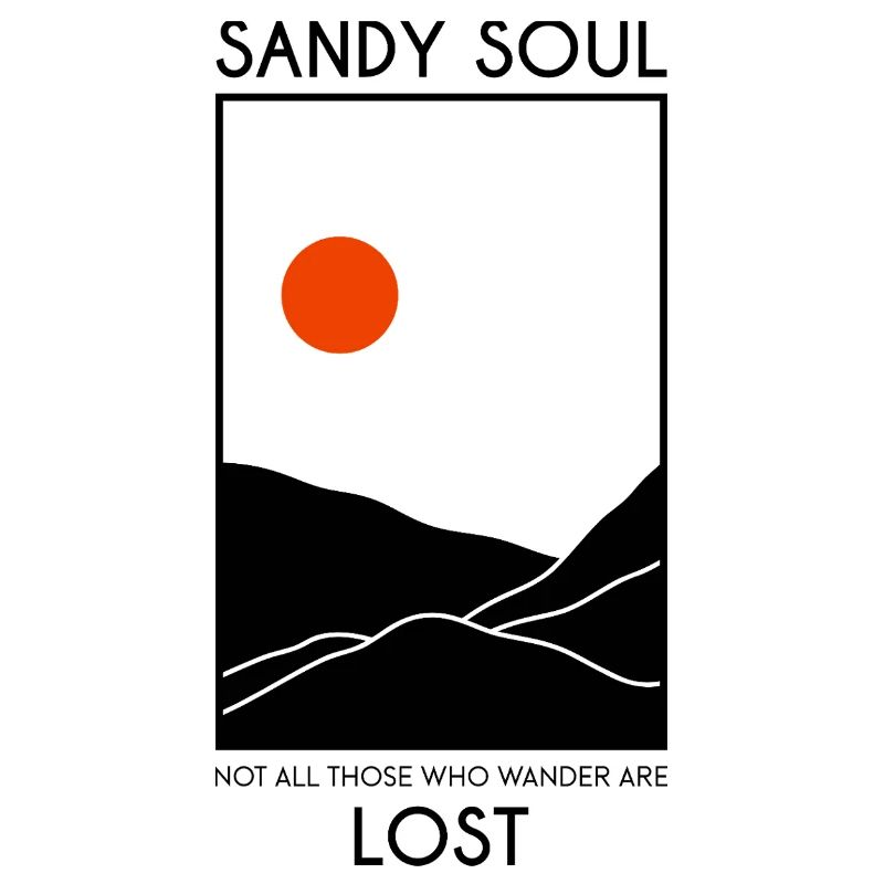 Déserts de sable / dunes de sable avec un soleil rouge
