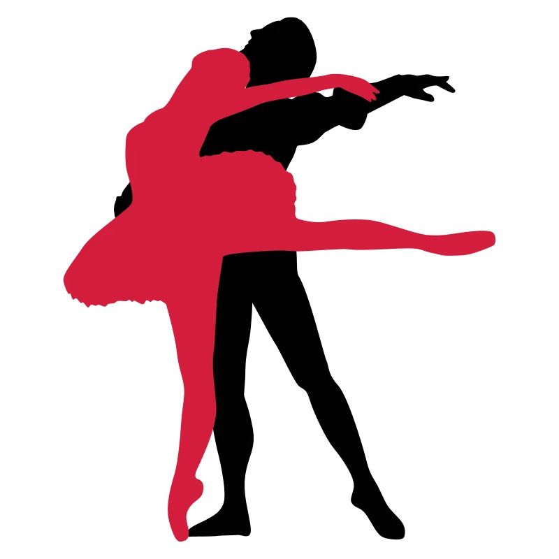 Vektor Balletttänzer Silhouette