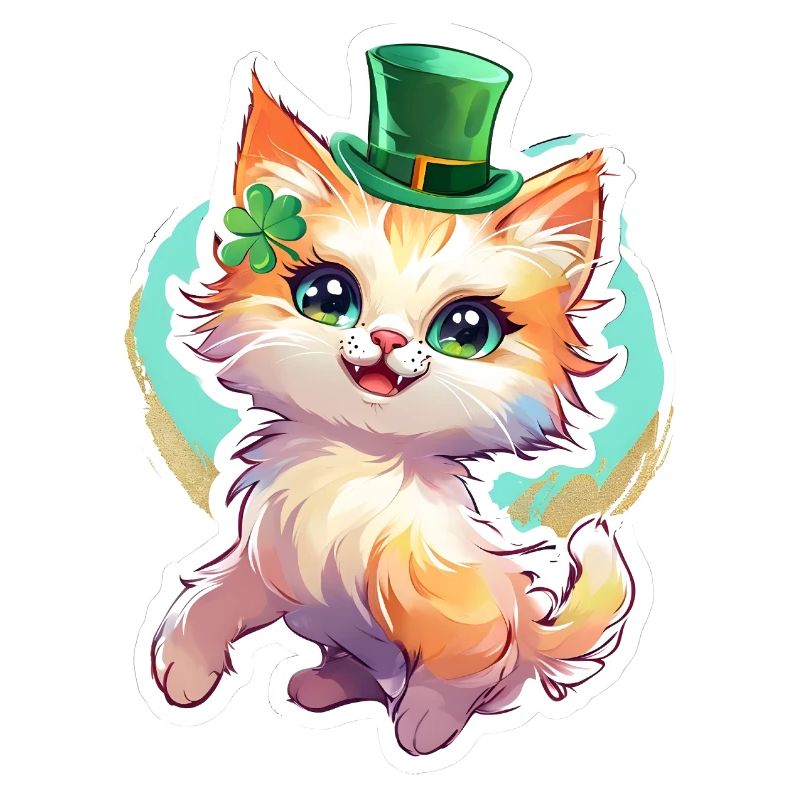 St. Patrick's Day Katze Geschenk