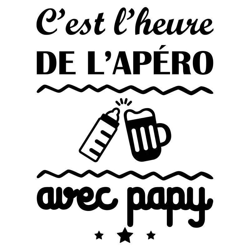 C'est l'heure, papy, cadeau de naissance